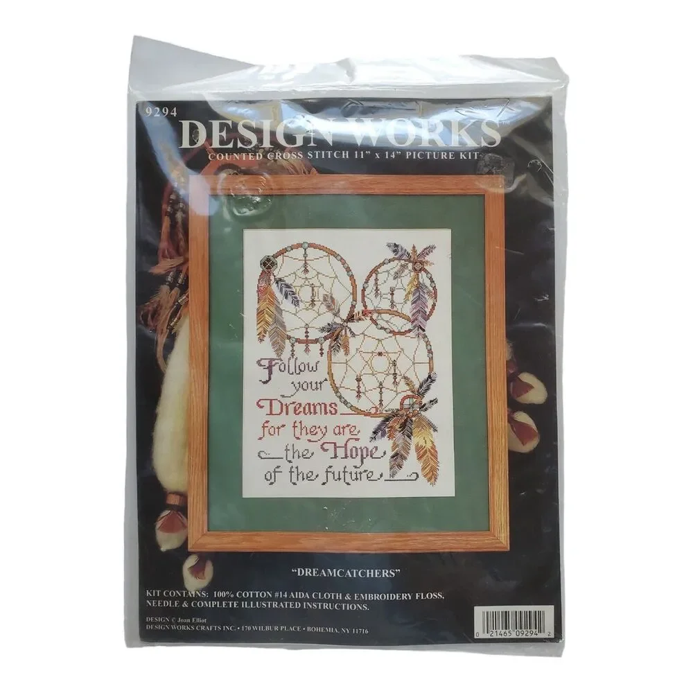 DESIGN WORKS Dreamcatchers Kit 9294 Counted Cross Stitch 11 x 14 NEW SEALED